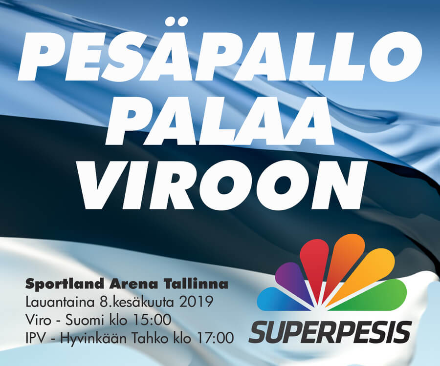 Pesäpallo palaa Tallinnaan kesäkuussa 8.6.2019