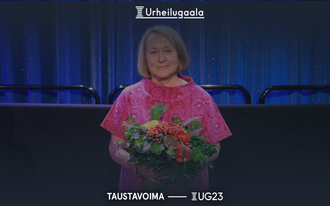 Helena Koukkarille myönnettiin Urheilugaalassa Taustavoima-palkinto