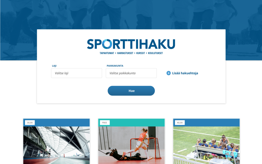 Sporttihaku on avattu – kaikki harrastukset nyt yhdessä paikassa!